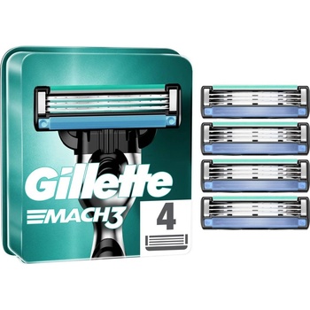 Gillette Mach 3 Сменяеми ножчета за самобръсначка, 4 броя