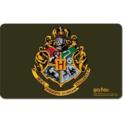 CurePink Podložka Harry Potter Erb Bradavic 23 x14cm