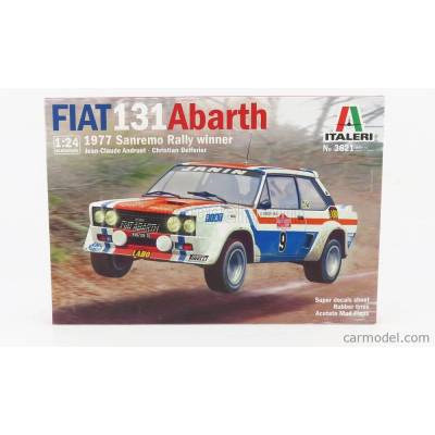 Italeri Fiat 131 Abarth N 9 Winner Rally Sanremo 1977 J.c.andruet C.delferier 1:24 /