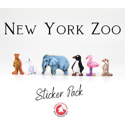 Meeple Stickers samolepky pro New York zoo