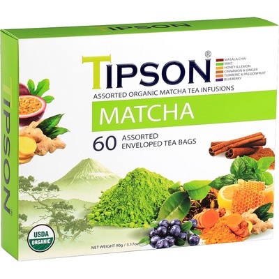 Tipson Bio Matcha Kazeta Variace 60 x 1,5 g