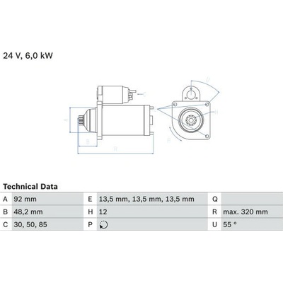 Startér BOSCH 0 986 025 900