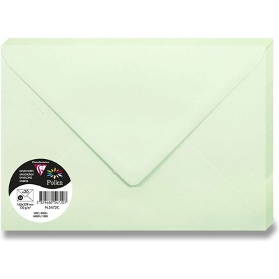 Barevná obálka Clairefontaine C5 120 g [1 ks] Varianta: SVĚTLE ZELENÁ