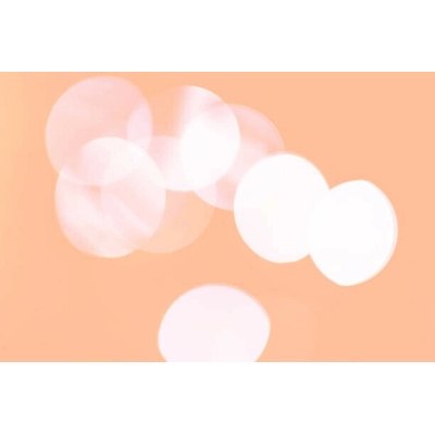 Plakát, Obraz - Peach fuzz blurred lights defocused bokeh, Mariia Demchenko, 40 × 26.7 cm