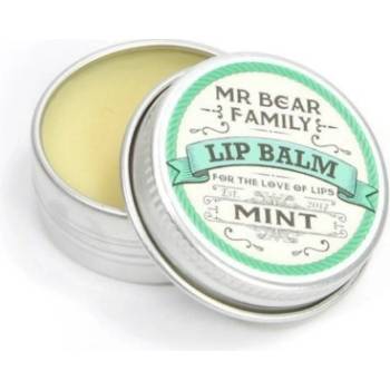 Mr Bear Family Mint balzam na pery (Handmade Lip Balm with Natural Ingredients 15 ml