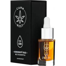 Cann Rest CBD 5 % v kokosovém oleji bez chlorofylu 15 ml