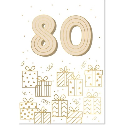 Albi Přání k narozeninám - Zlatá ražba 80 let