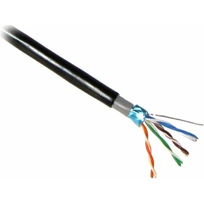 PlanetElite KAB-FTP5E-D-PVCPE-P FTP drát 4pár Cat 5e PE+PVC venkovní dvouplášť Dca 305m