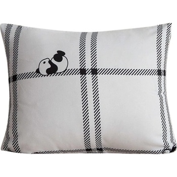 Textilomanie flanel CUTE PANDA biely 40 x 50 cm