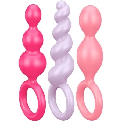 Satisfyer Комплект 3 бр. анални играчки от силикон Satisfyer Plugs