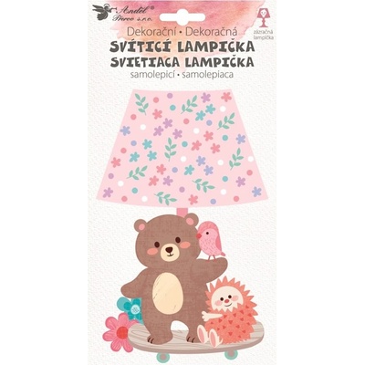 Anděl Přerov 10542 Lampička samolepicí svítící LED medvídek 19 cm – Zboží Dáma