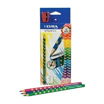 Image 1 of Цветни моливи Lyra Groove, 12 цвята с острилка