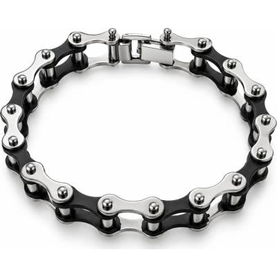Solla Iron Chain pánsky náramok zo zliatiny strieborný CH-M-NR11