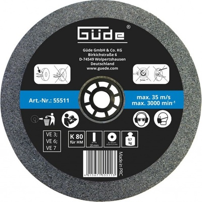 Güde 55511 Brúsny kotúč 150x20x32 mm K80