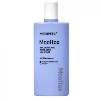 Medi-Peel Слънцезащитен серум хиалуронова киселина, центела, ниацинамид, колаген Medi-Peel Hyaluronic Acid Mooltox Water Glow Sun Serum SPF 50+PA++++