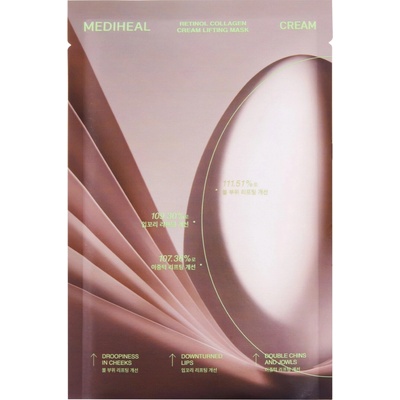 Mediheal Retinol Collagen Cream Mask maska na tvár proti vráskam 1 ks 30 ml
