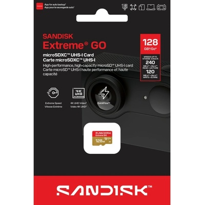 SanDisk Extreme GO 128GB microSD SDSQXGN-128G-GN6MN