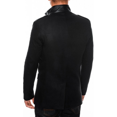 Ombre Clothing pánský kabát Augustino černá