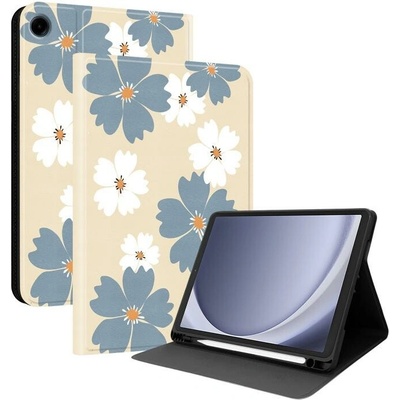 Vsetkonamobil 133263 ART Zaklápacie puzdro pre Samsung Galaxy Tab A9 / Galaxy Tab A11 BLUE DAISY