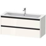 Duravit Ketho. 2 - Шкафче за умивалник 55x121x48 см, 2 чекмеджета, лъскаво бяло K25265022220000 (K25265022220000)