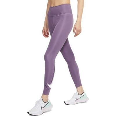 Nike Dri-FIT Swoosh Run běžecké legíny fialové