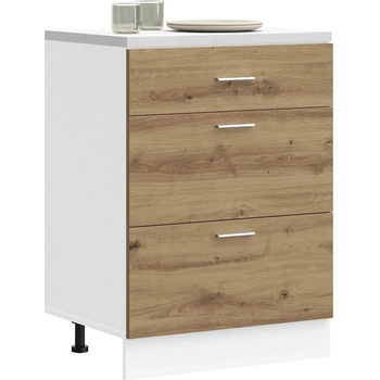 vidaXL Кухненски шкаф, Lyon дъб артизан, инженерно дърво (854258)