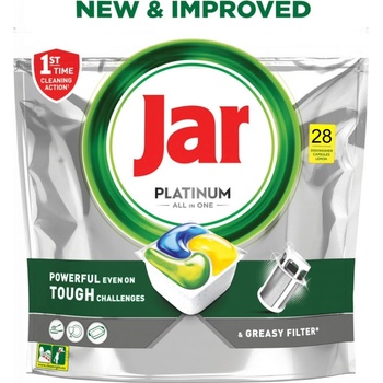 Jar Platinum All-in-One Tablety do myčky Lemon 28 ks