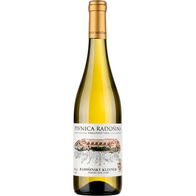 Pivnica Radošina Radošinský Klevner 2024 suché 14% 0,75 l (čistá fľaša)