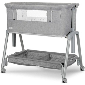 Lorelli МИНИ КОШАРА layla 2В1 grey С ПАДАЩА ПРЕГРАДА (10080742606) - bebetabg