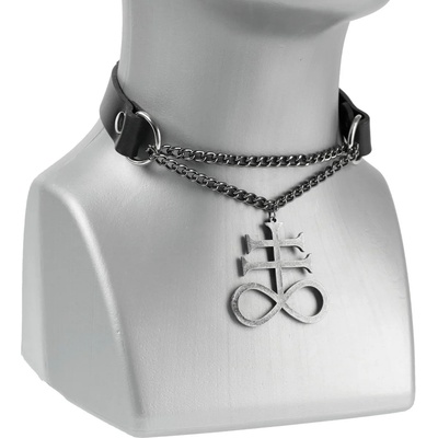 Leather & steel fashion Колие/чокър Leviathan - LSF9 21