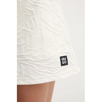 HUGO къс панталон дамски от памук ZEB_short (50561081)