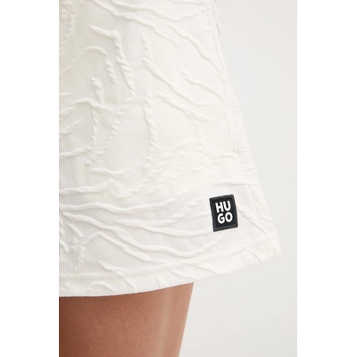 HUGO къс панталон дамски от памук ZEB_short (50561081)