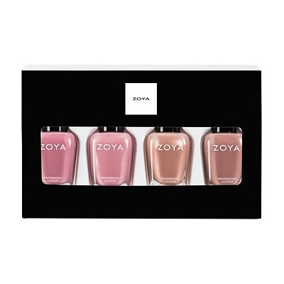 Zoya Polish Quad Under The Mistletoe sada laků Zana + Caresse + Lauren + Jill 4 x 15 ml