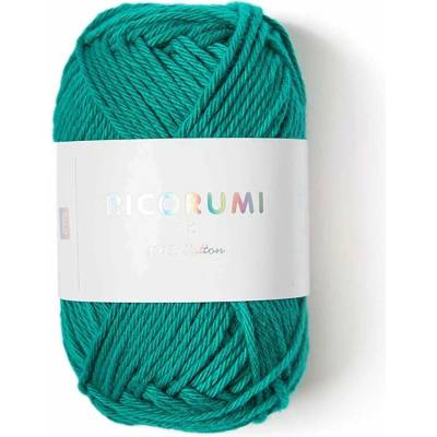 Rico Design Bavlnená háčkovacia priadza Ricorumi dk odtieň 042 smaragdová - 1 ks