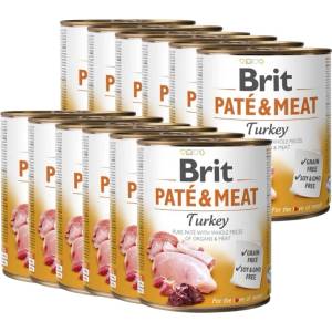 Brit Брит пате и месо от пуйка 12x800г
