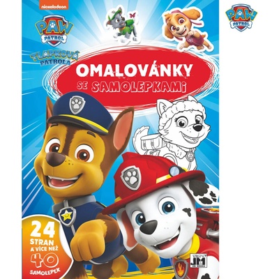 Omalovánky se samolepkami Tlapková patrola