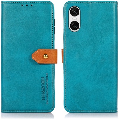 KHAZNEH 77135 KHAZNEH DUAL-COLOR Peněženkový kryt pro Sony Xperia 10 VI modrý – Zboží Živě
