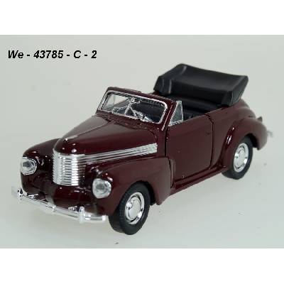Welly Opel 1938 Kapitan convertible burgundy code 43785C modely aut 1:34