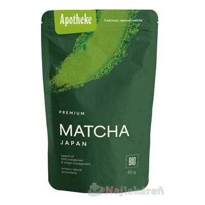 APOTHEKE MATCHA JAPAN BIO zelený čaj 80 g