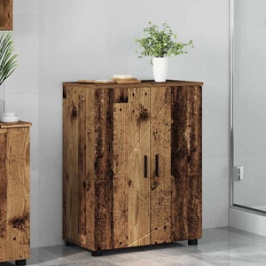 vidaXL Шкаф за баня Старо дърво 60 x 35 x 80 см (883312)