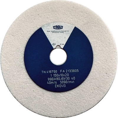 Tyrolit Brusný kotouč plochý 150 x 10 x 20 mm 99BA80J9V40 T416750