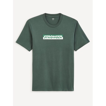 Celio Тъмнозелена мъжка тениска Celio Cefasto Celio | Zelen | МЪЖЕ | S