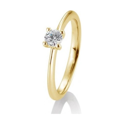 Sofia Diamonds prsteň zo žltého zlata s diamantom BE41 05637 Y