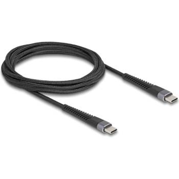 Delock USB 2.0 кабел USB Type-C мъжки към мъжки с разширена защита от огъване 60 W 2 m