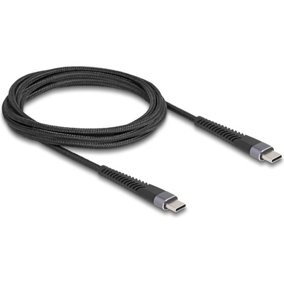 Delock USB 2.0 кабел USB Type-C мъжки към мъжки с разширена защита от огъване 60 W 2 m