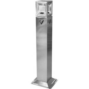 Horecano - Стационарен пепелник 25x25xh108см мат хром G-(86026-002) (0185141)