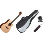 LÂG GUITARS T70DC DELUXE Standard SET Natural Satin Акустична китара