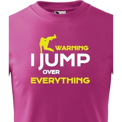 Dětské tričko Parkour jump Purpurová Canvas Dětské tričko Bezvatriko.cz 0799