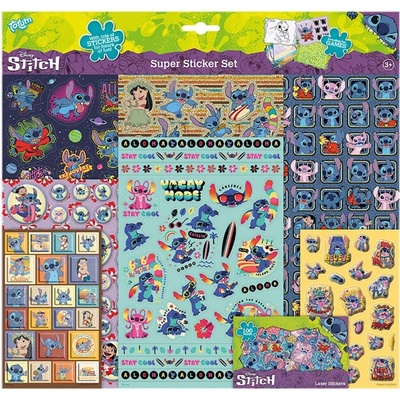 Sada samolepek Stitch Super