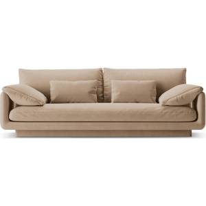 Micadoni Бежов кадифен диван 220 cm Torino - Micadoni (MIC_3S_184_F1_TORINO2)